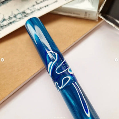 Scribe Flat top, Omas L'Aqua Di Bologna resin fountain pen - PL - Fontoplumo