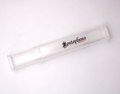 Telescopic pen tube made of transparent plastic - Fontoplumo