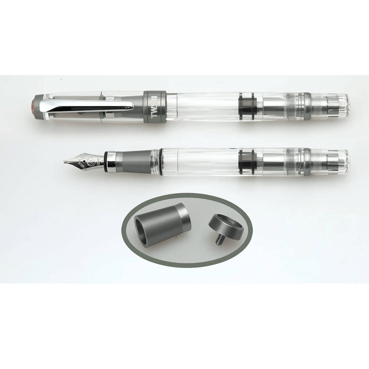 TWSBI Diamond 580 AL R nickel grey fountain pen – Fontoplumo