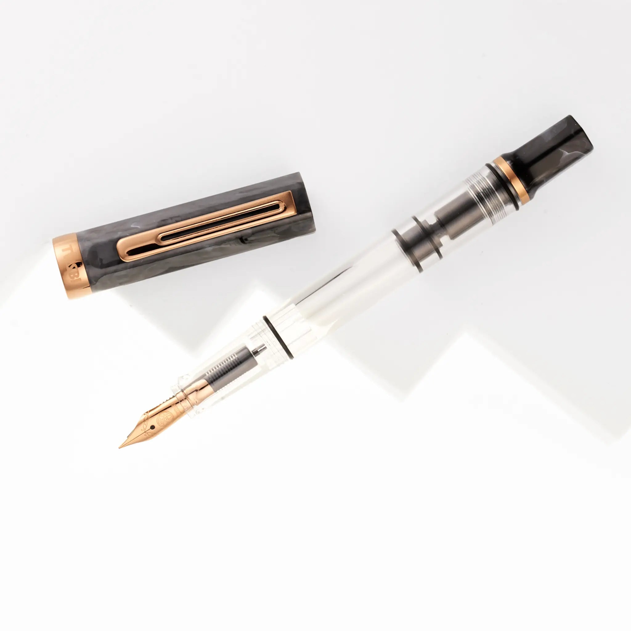 TWSBI Eco Black Marble with Bronze fountain pen - Fontoplumo