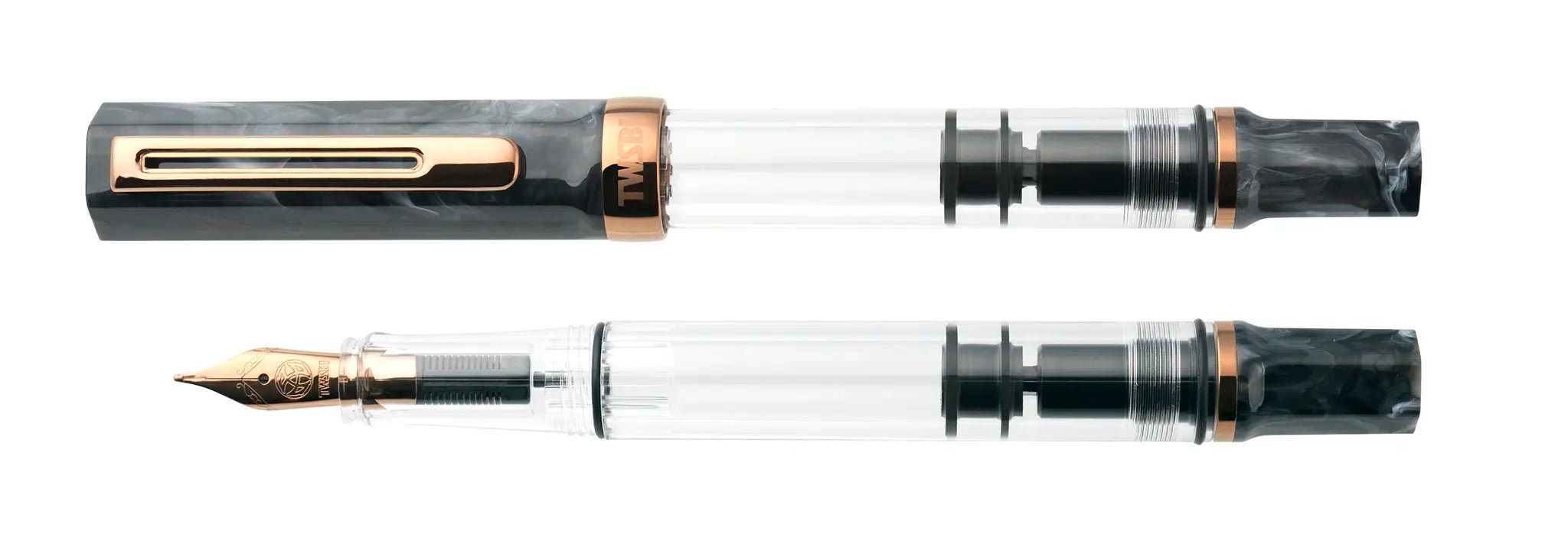 TWSBI Eco Black Marble with Bronze fountain pen - Fontoplumo