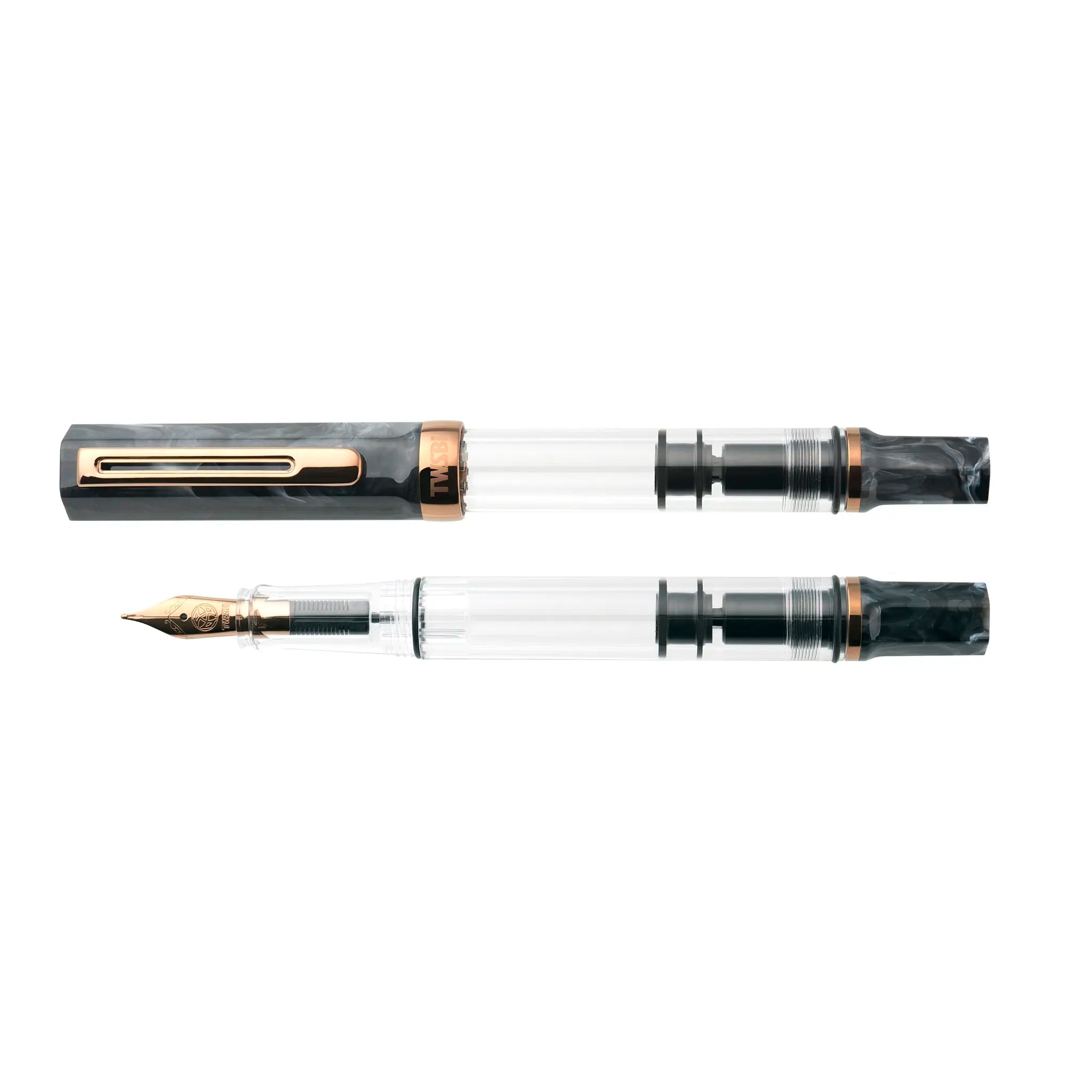 TWSBI Eco Black Marble with Bronze fountain pen - Fontoplumo