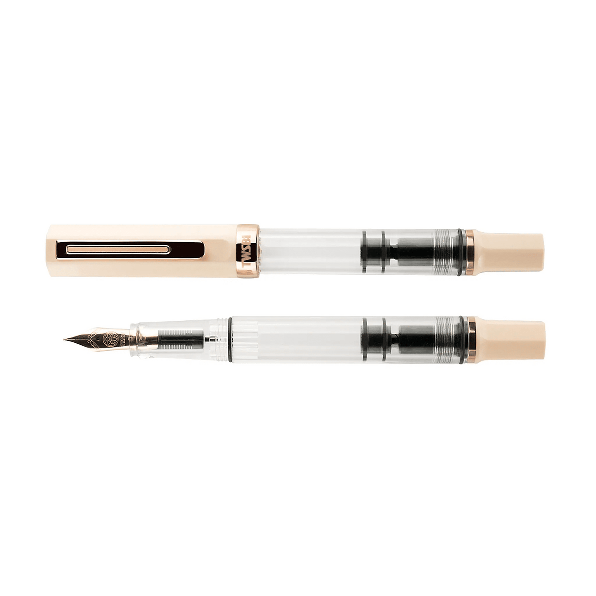TWSBI Eco Creme and Rosegold fountain pen - Fontoplumo