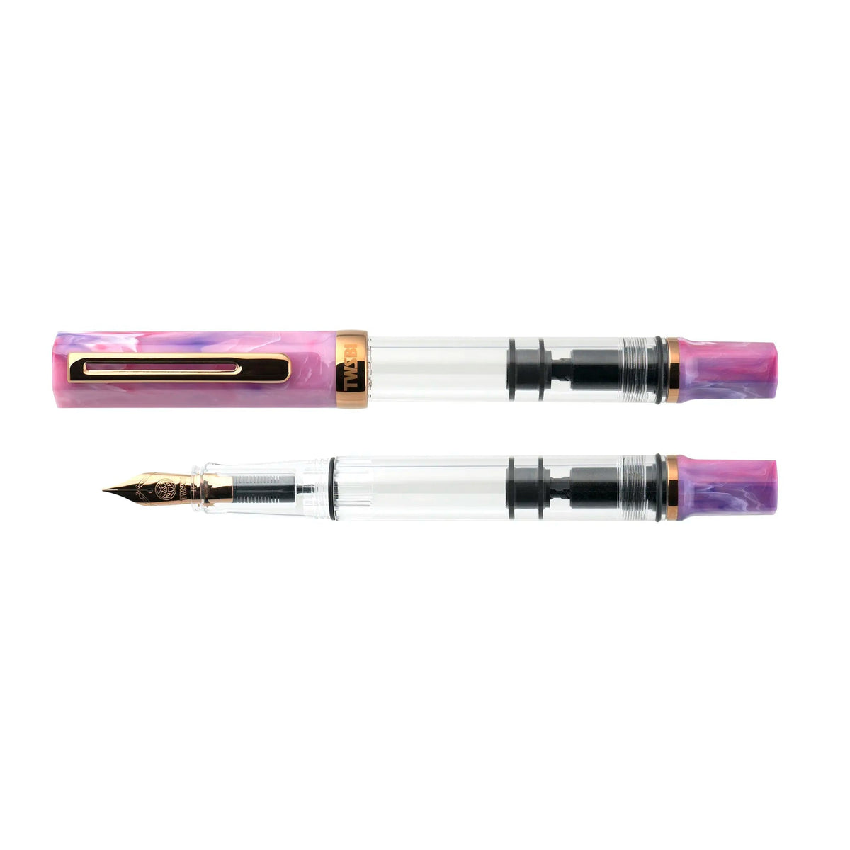 TWSBI Eco Fluorite Purple with Bronze fountain pen - Fontoplumo