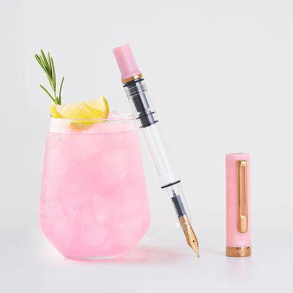 TWSBI Eco Pink Lemonade with Bronze fountain pen - Fontoplumo