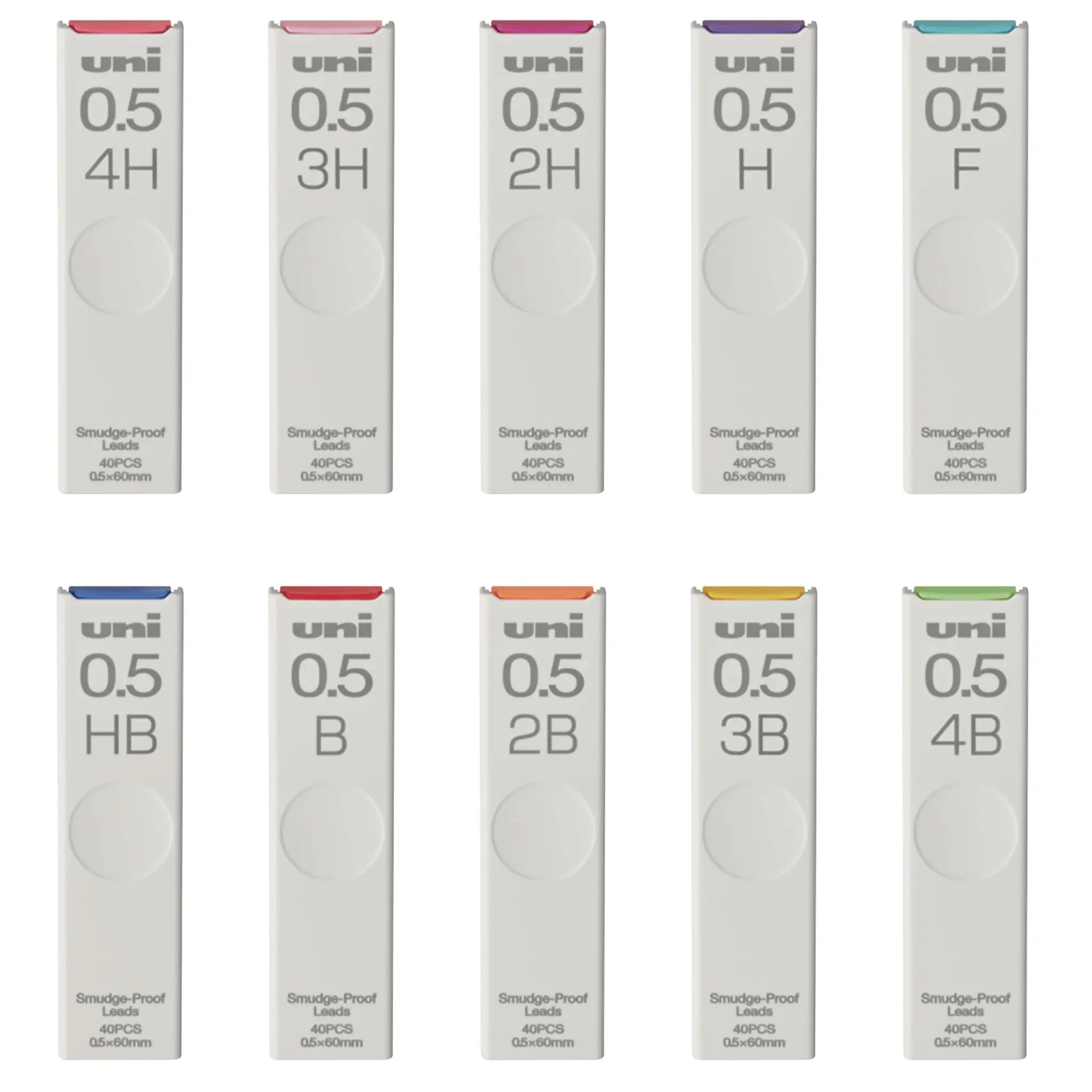 Uni Graphite leads 0.5mm smudge proof - Fontoplumo