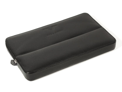 Visconti pen case for 12 pens, black leather - Fontoplumo