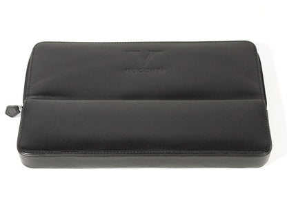 Visconti pen case for 12 pens, black leather - Fontoplumo