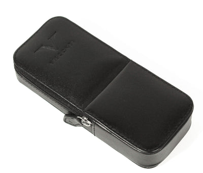 Visconti pen case for 3 pens, black leather - Fontoplumo