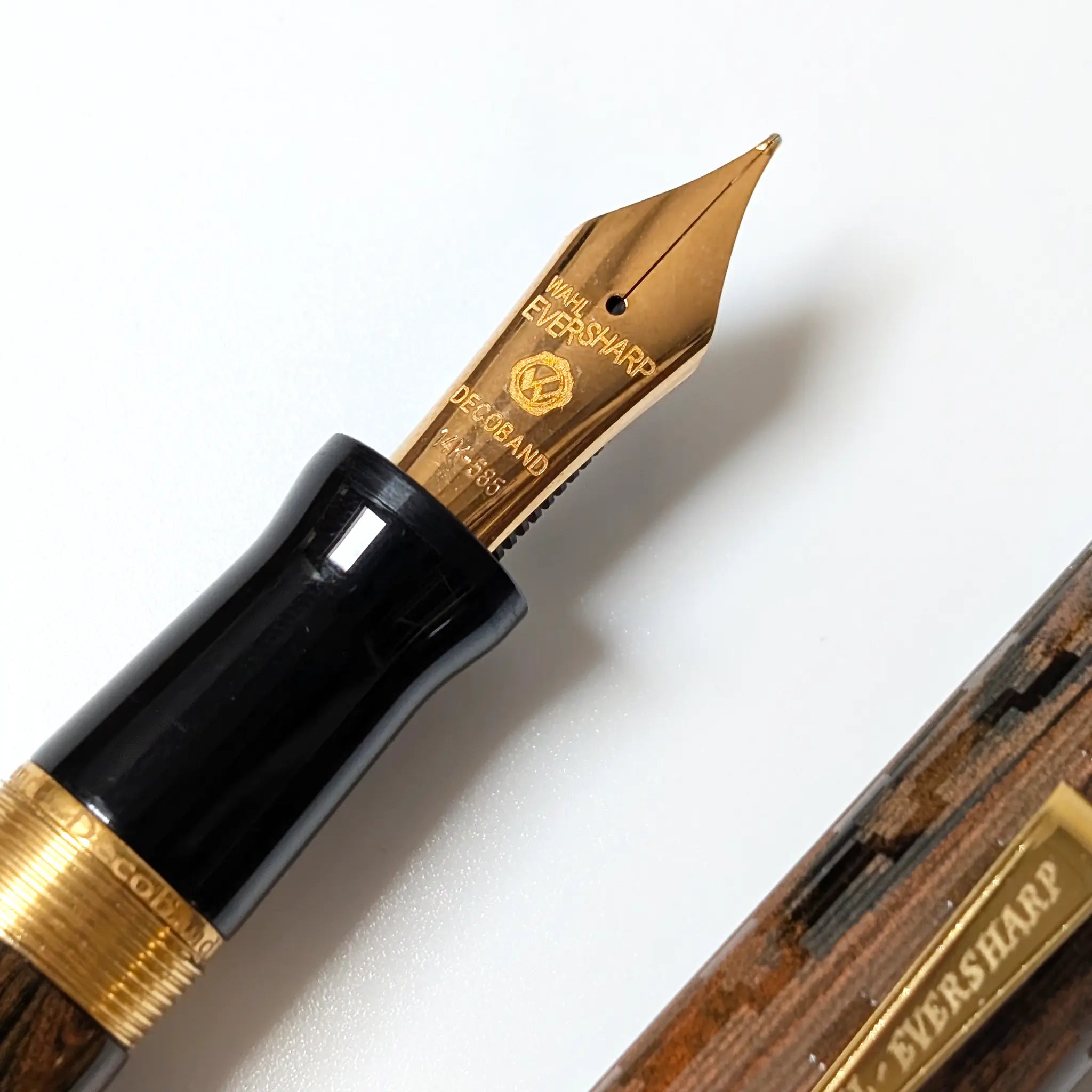 Wahl Eversharp Decoband ebonite fountain pen - Fontoplumo