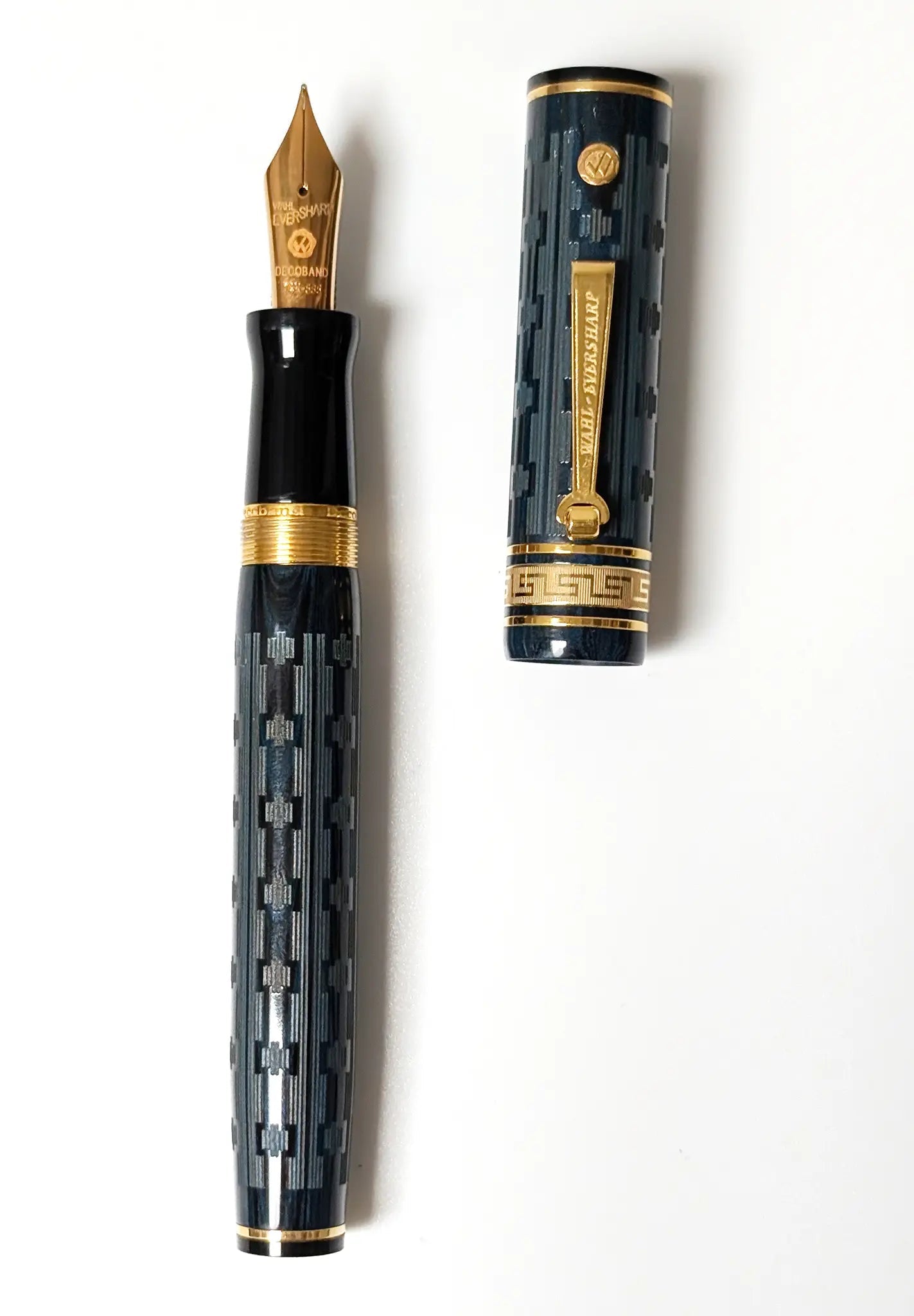 Wahl Eversharp Decoband ebonite fountain pen - Fontoplumo