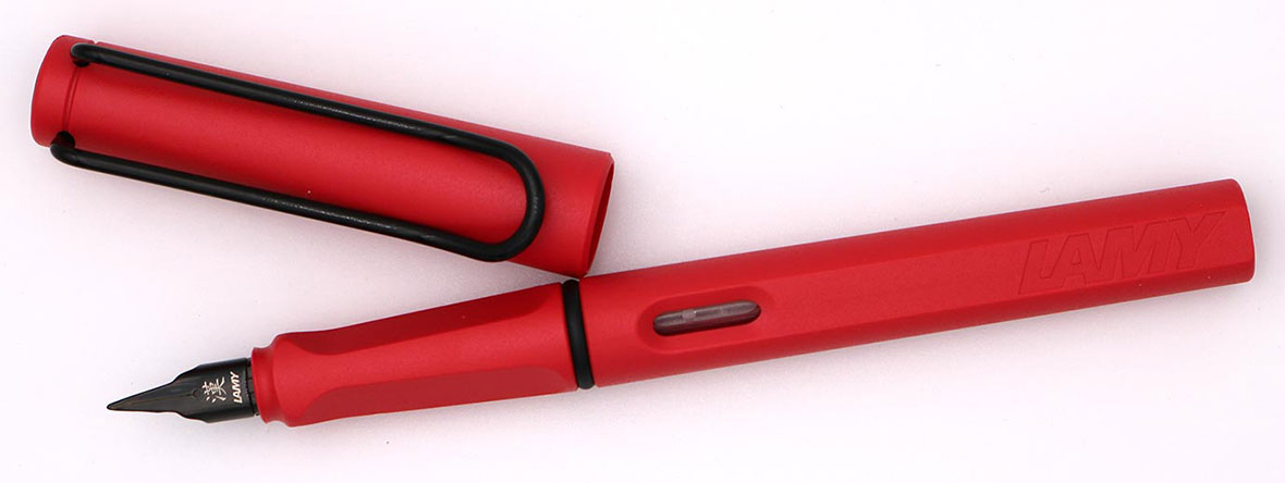 Lamy safari china red fountain pen
