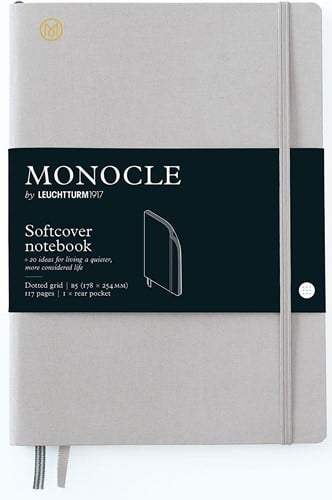 Monocle B5 softcover notebook light grey | Leuchtturm