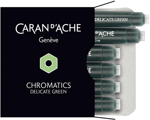 Caran d'Ache Chromatics ink Delicate Green cartridges