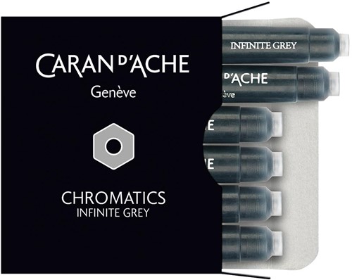 Caran d'Ache Chromatics inkt Infinite Grey cartridges