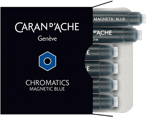 Caran d'Ache Chromatics ink Magnetic Blue cartridges