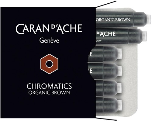 Caran d'Ache Chromatics inkt Organic Brown cartridges