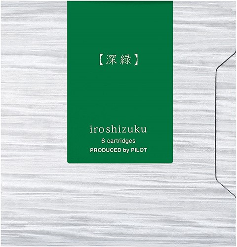 Pilot ink cartridges Iroshizuku Shin-Ryoku (6 pcs)