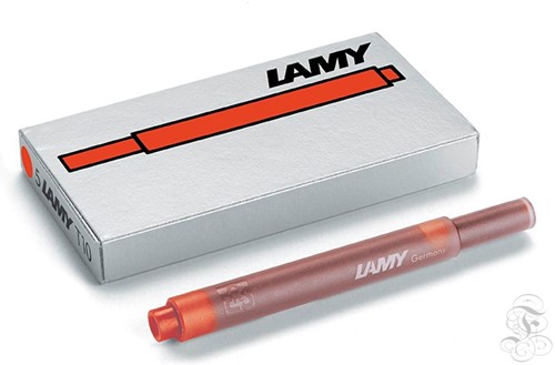 Lamy ink cartridges red 5 pieces T10