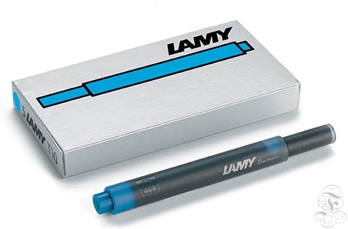 Lamy ink cartridges turquoise 5 pieces T10