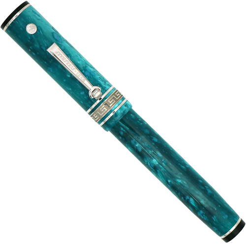 Wahl Eversharp Decoband Jade fountain pen with rhodium trim