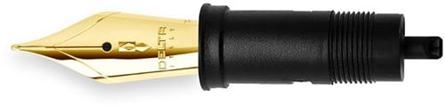Delta nib steel gold plated