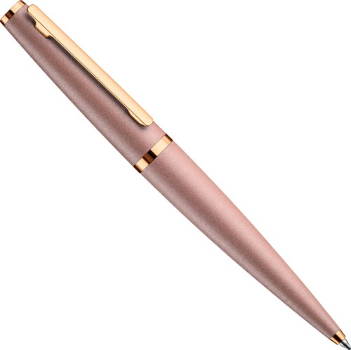 Otto Hutt Design 06 Seashell Pink matt lacquer ballpoint pen with rosegold finish