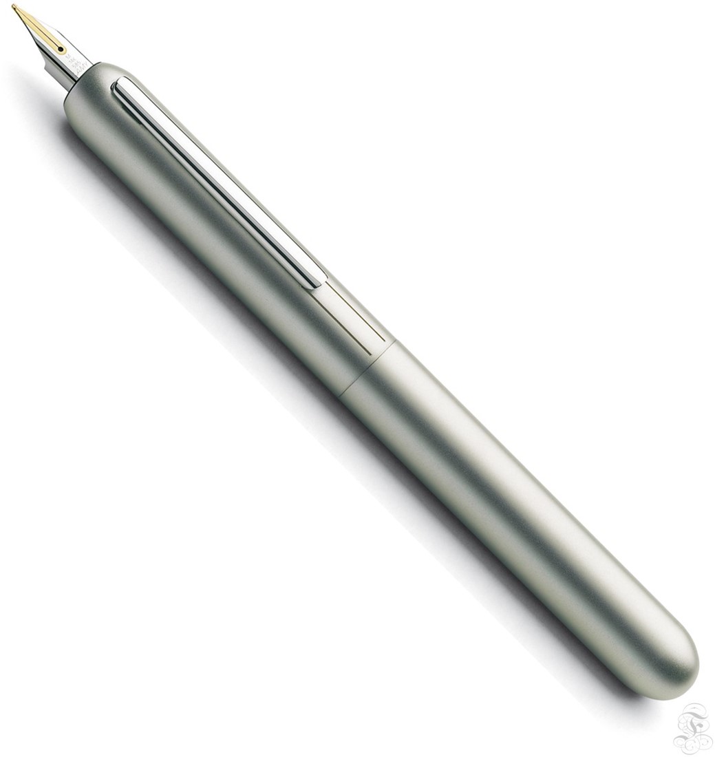Silver Lamy Unisex Dialog 3 14ct Bi-colour Gold Nib Palladium Fountain Pen 