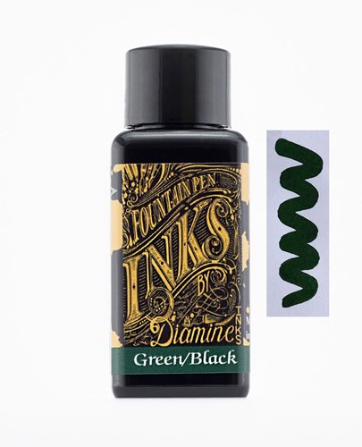 Diamine Green Black ink 30ml