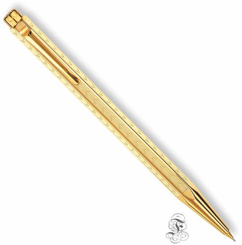 Caran d'Ache Ecridor Chevron gold mechanical pencil 0.7mm