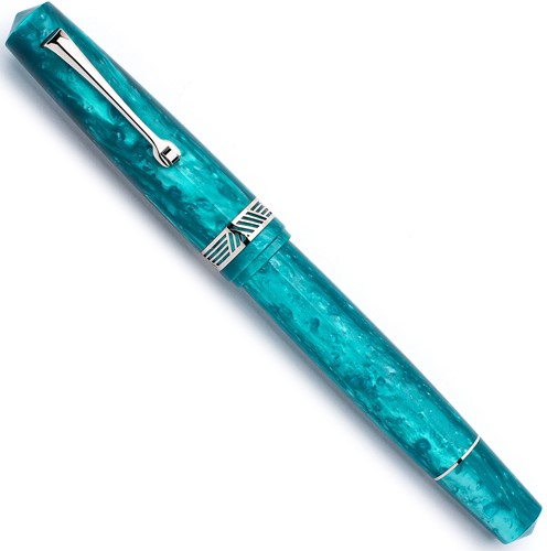 Leonardo Momento Magico Emerald and silver trim fountain pen