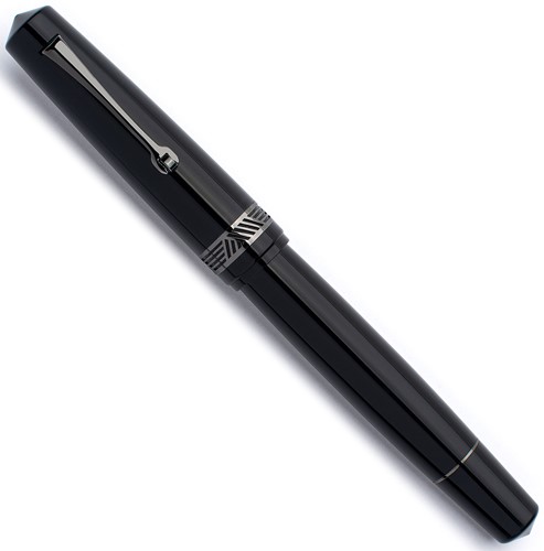 Leonardo Momento Magico Black glossy and ruthenium trim fountain pen