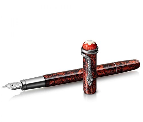 Montblanc Heritage Rouge et Noir Serpent Marble Special Edition Fountain Pen