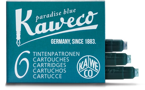 Kaweco inkt cartridges paradise blue (6 stuks)