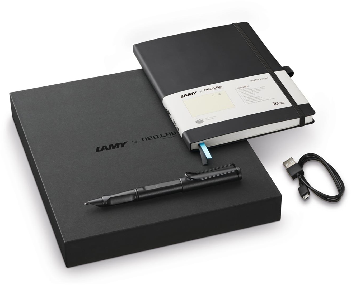 LAMY Safari all black ncode Set Digital Writing - Fontoplumo