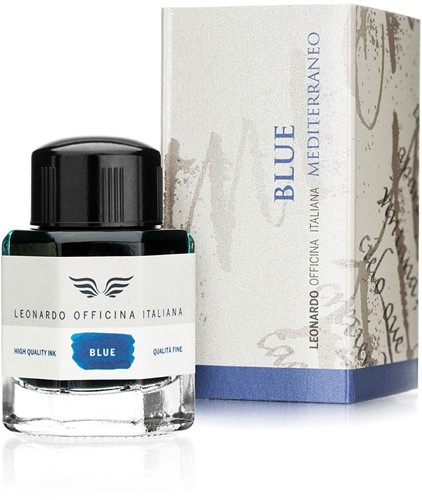 Leonardo ink Blue Mediterraneo 40ml bottled ink