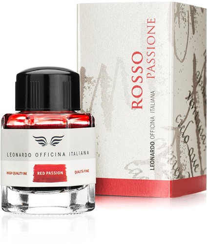 Leonardo ink Rosso Passione 40ml bottled ink