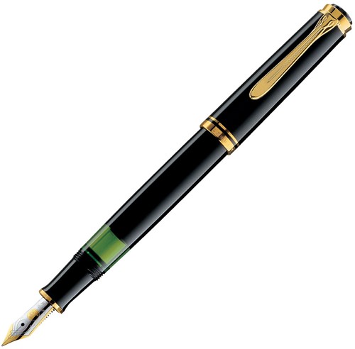 Pelikan M400 fountain pen black, 14k nib