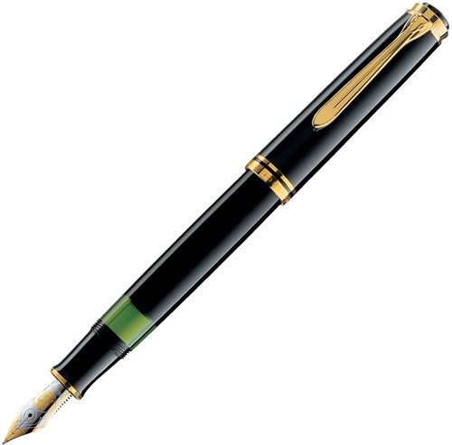 Pelikan M800 black fountain pen, 18k nib
