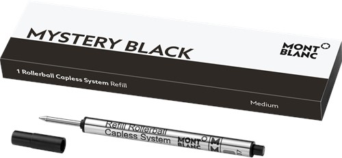 Montblanc Rollerball Capless System Refill Mystery Black MEDIUM 1piece