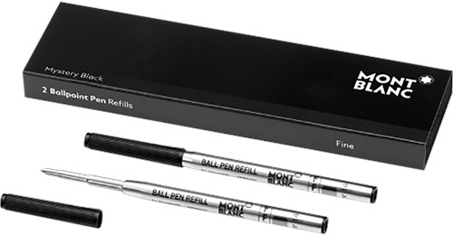 Montblanc Rollerball LeGrand Refill Mystery Black FINE 2 pieces