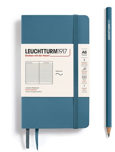 Leuchtturm Softcover Notebook Stone Blue [A6]