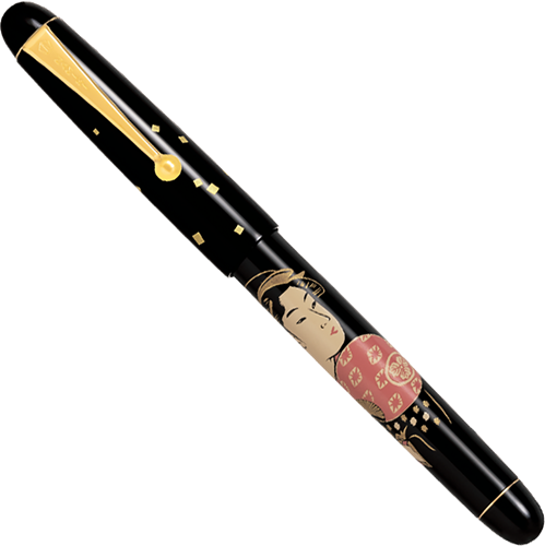 Namiki Tradition Ohisa Geisha and art of fan fountain pen