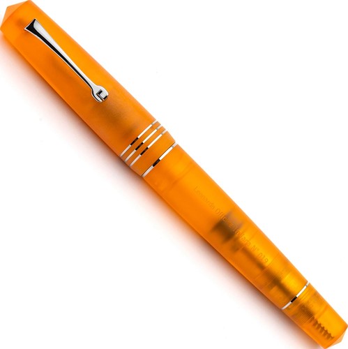 Leonardo Momento Zero Grande Pura Flaming Orange rhodium fountain pen