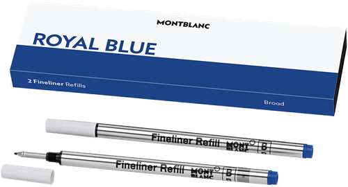 Montblanc Fineliner Refill Royal Blue BROAD 2 pieces