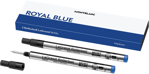Montblanc Rollerball LeGrand Refill Royal Blue MEDIUM 2 pieces