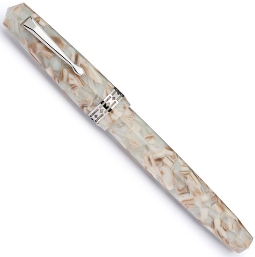 Radius Settimo Marmo Bianco silver fountain pen