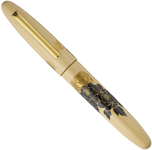 Taccia Shadow Picture Peony and Butterfly fountain pen