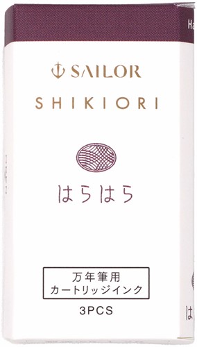 Sailor ink cartridges Shikiori Harahara(3 pcs)