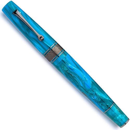 Leonardo Supernova Starlight Blue ruthenium trim fountain pen